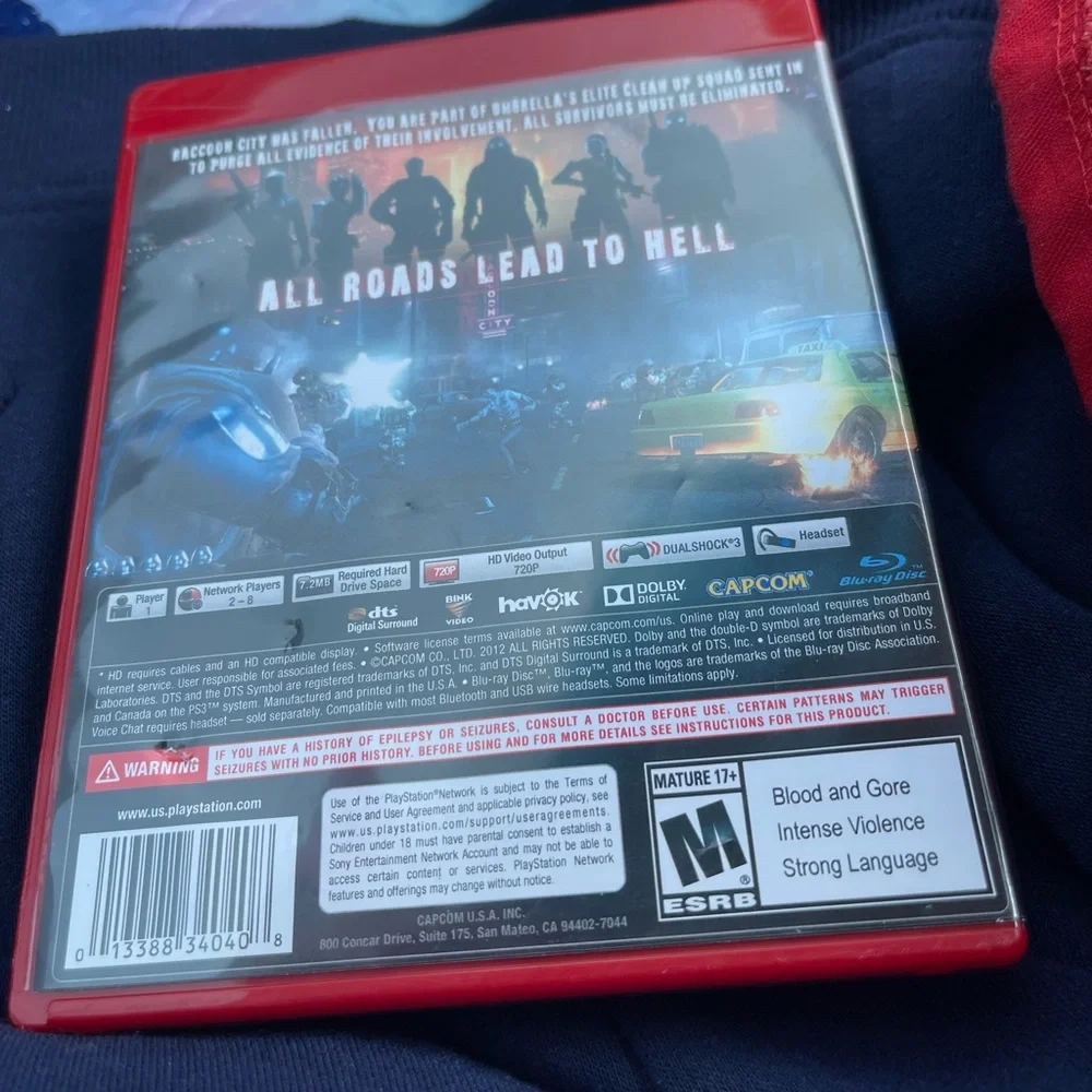 Resident Evil: Operation Raccoon City for PS3 - - Red Case